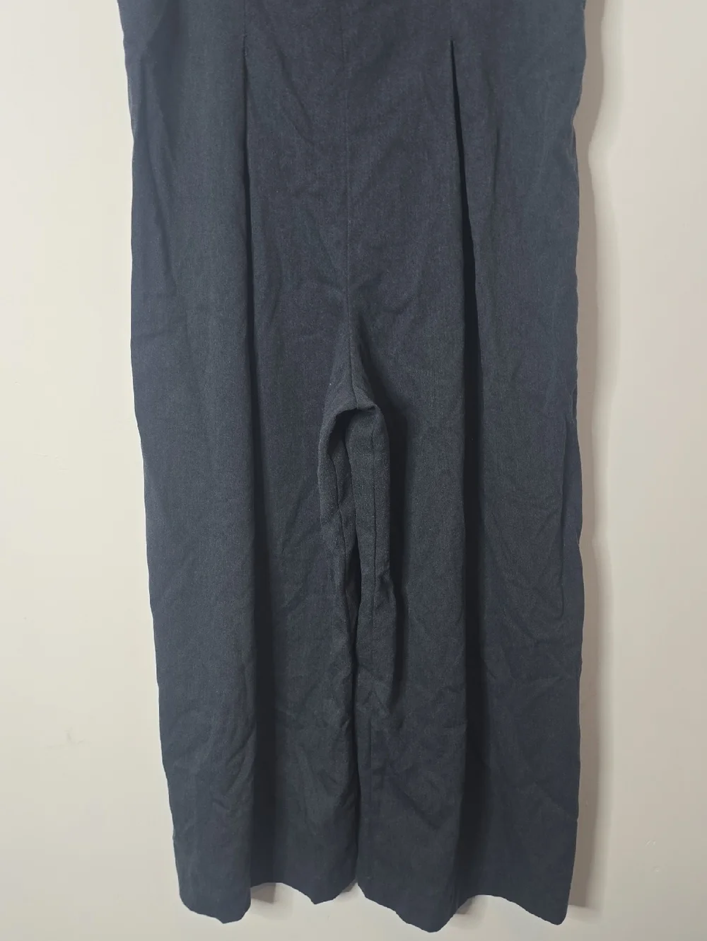 Vintage Navy Wide-Leg Jumpsuit with Square Neck - Picture 3 of 8